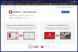 Ad Block for Chrome on Chrome Store