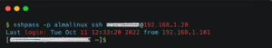 Example of SSH Pass