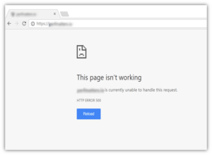 Google Chrome WSoD error
