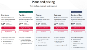 LastPass pricing