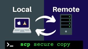 Securely transfer files with scp
