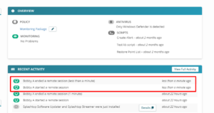 Access on multiple remote devices through Splashtop monitoring tool