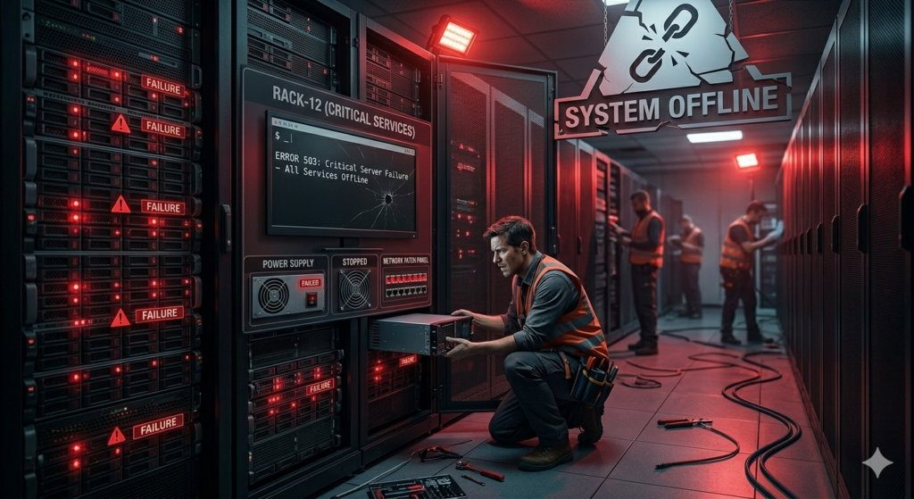 when a server goes down